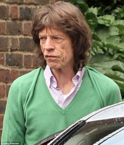 Mick Jagger looking Stressed